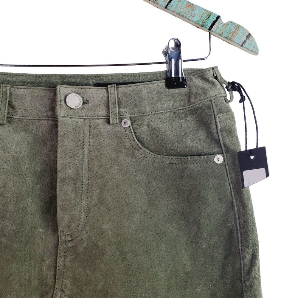 Blank NYC Suede Skirt in Ivy League Green Size 26 - Picture 4 of 7